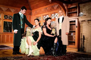 Magdalene St Michaels, Elexis Monroe, James Deen & Nikki Jayne - SweetSinner photo 12